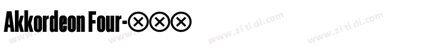 Akkordeon Four字体转换
